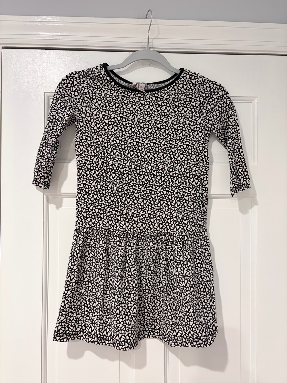Forever 21 Girls Black & White Patterned Drop-Waist Dress
